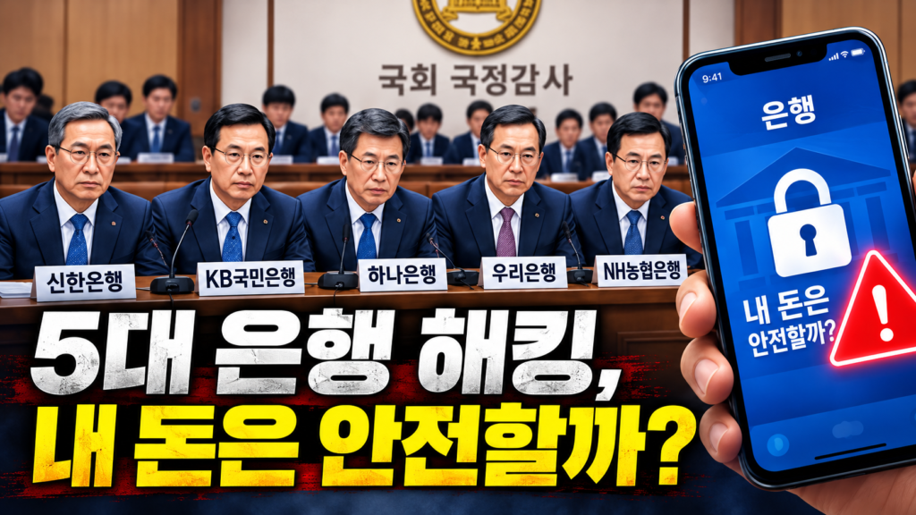 국민·신한·하나·우리·농협은행장 모두 사과했다…내 돈과 개인정보는 정말 안전할까?
