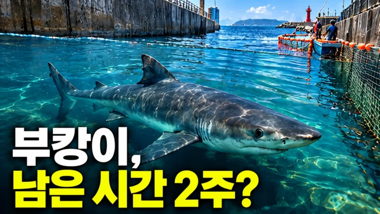부캉이, 2주 안에 폐사할 수도 있다고? 부산 북항 상어 3차 구조가 시급한 이유