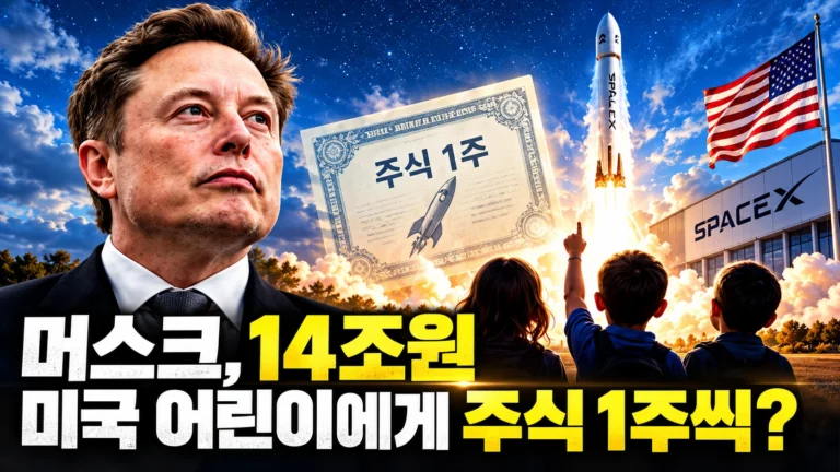 머스크, 미국 어린이에게 스페이스X 주식 1주씩? 14조원 선물, 정말 받을 수 있을까?