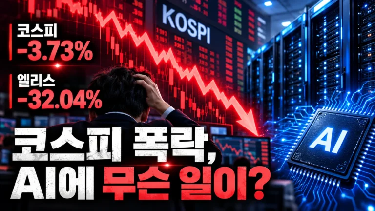 코스피 215포인트 폭락, 엘리스그룹 상장 첫날 32% 급락과 무슨 관계일까?