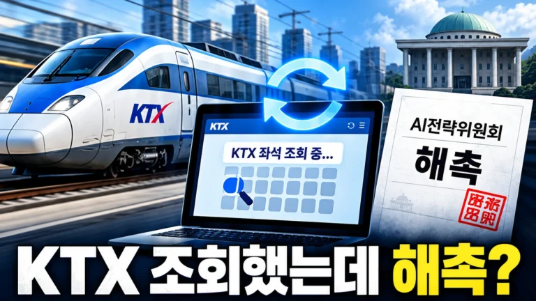 KTX 좌석을 자동으로 조회한 AI 전문가, 왜 대통령 직속 위원회에서 해촉됐을까?