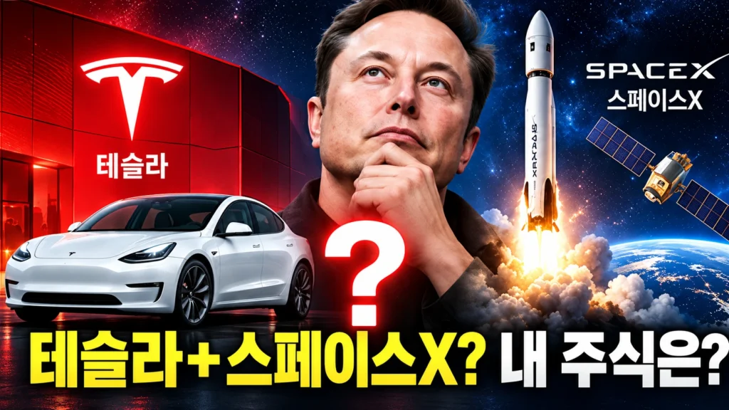 테슬라와 스페이스X가 합병한다고? 내 테슬라 주식은 어떻게 되는 걸까?