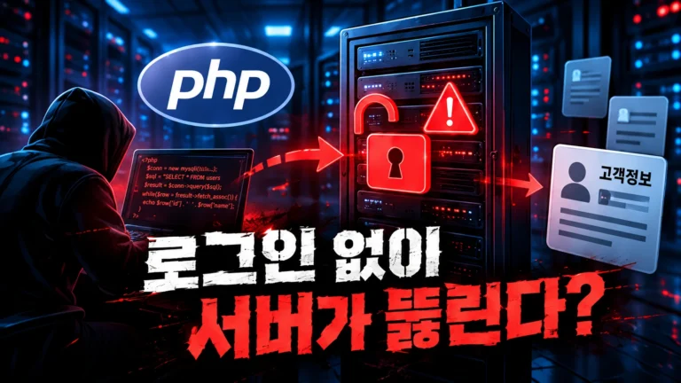 전 세계 인터넷에 비상이 걸렸다? PHP 보안 취약점, 내 개인정보도 위험할까?