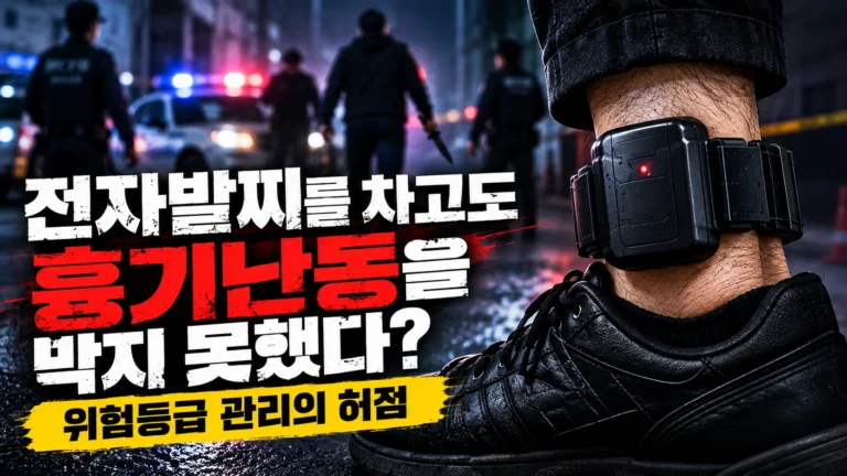 전자발찌를 차고도 왜 흉기난동을 막지 못했을까? 위험등급 관리의 허점