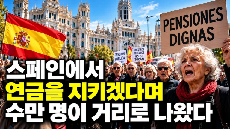 스페인 노인들은 왜 연금을 지키겠다며 거리로 나왔을까? 우리 국민연금과 다른 점