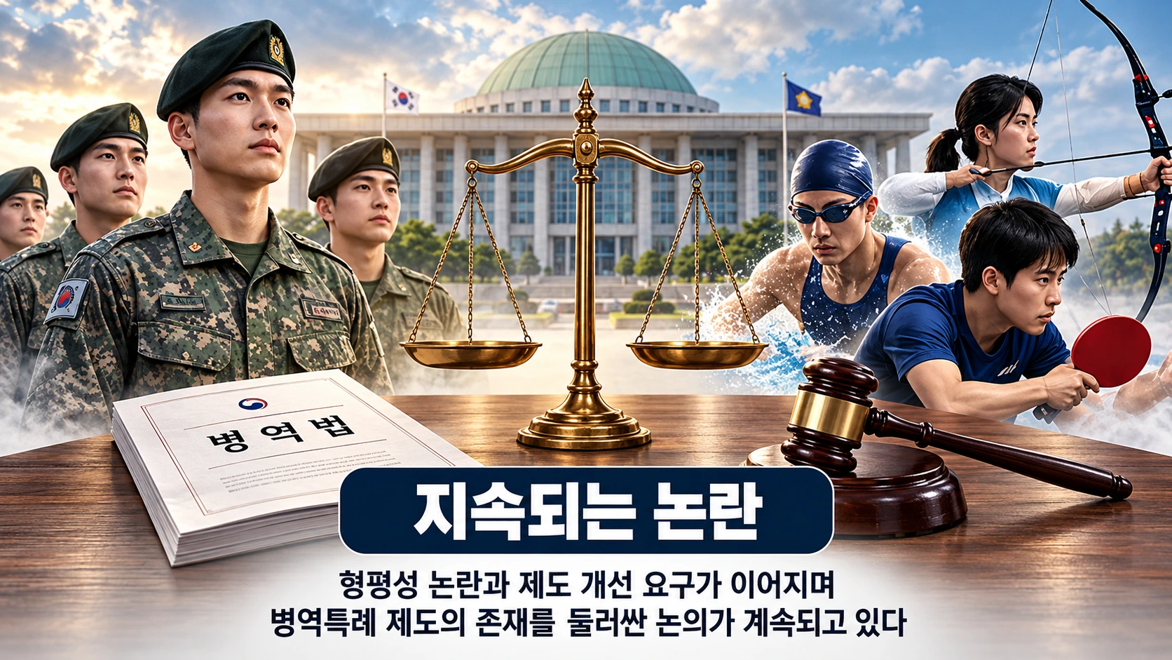 2026년 10월 아시안게임 병역특례 폐지 논의의 주요 일정과 현재 법안 심사 상태를 정리한 타임라인