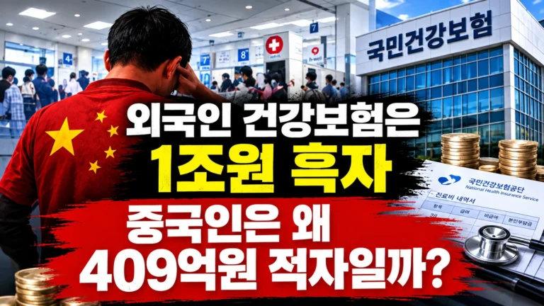 외국인 건강보험은 1조원 흑자인데, 중국인은 왜 409억원 적자일까?
