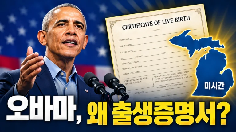 오바마는 왜 15년 전 출생증명서를 꺼냈을까? 미시간 유세에 숨은 사연