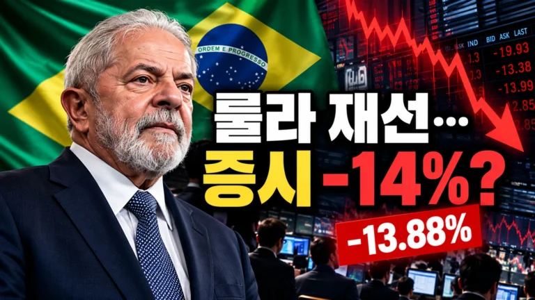 룰라 대통령은 재선됐는데, 브라질 증시는 왜 하루 만에 14% 폭락했을까?