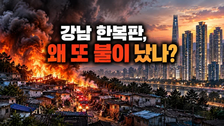강남 구룡마을은 왜 자꾸 불이 날까? 재개발을 앞두고도 주민들이 남은 이유
