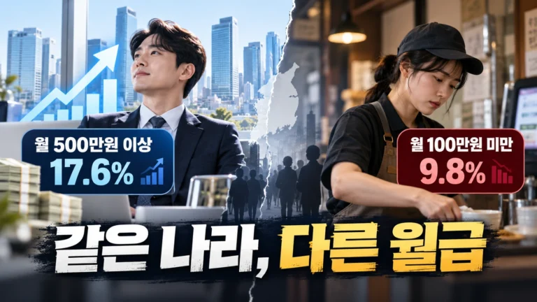 월급 500만원 이상은 역대 최대인데, 왜 100만원도 못 버는 사람도 늘었을까?