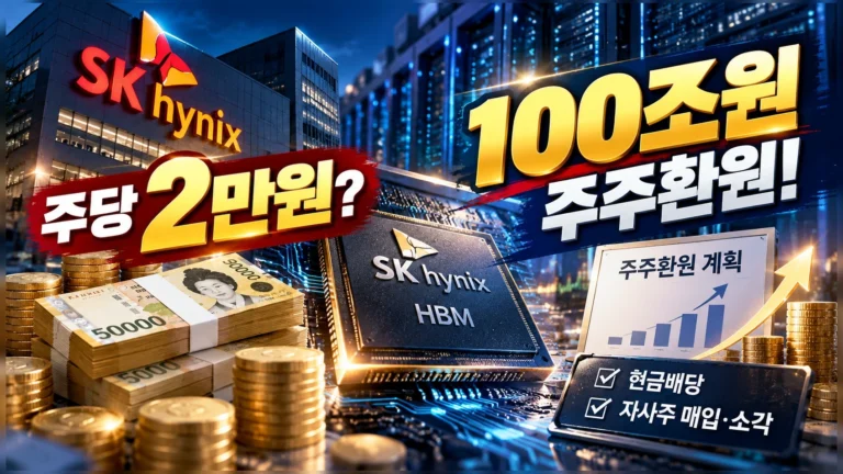 SK하이닉스가 주당 2만원을 준다고? 100조원 주주환원의 돈은 어디서 나올까?