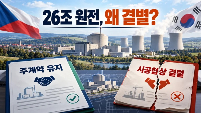 26조원 체코 원전 수주했는데, 왜 한국 기업끼리 갈라섰을까?