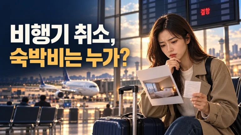 항공사가 비행기를 취소했는데 숙박비는 내 돈으로? 결항 보상이 어려운 이유